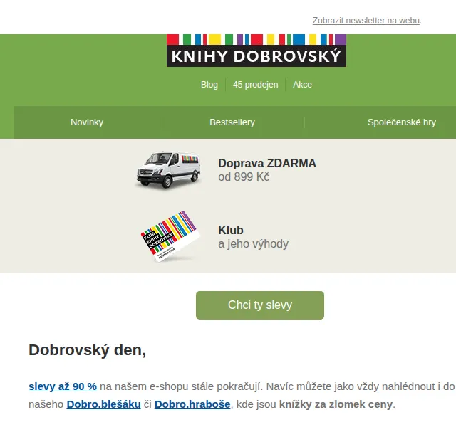 KnihyDobrovsky.cz: Slevy až 90 % na knihy – červenec 2026 | Nuslet.cz