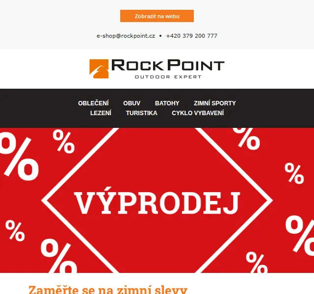 Rock Point: Zimní slevy outdoor výbavy až 60 % – červen 2026 | Nuslet.cz