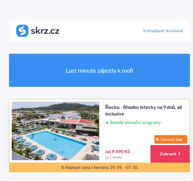Vánoce na Skrz: Last minute zájezdy od 8 790 Kč – červenec 2026 | Nuslet.cz