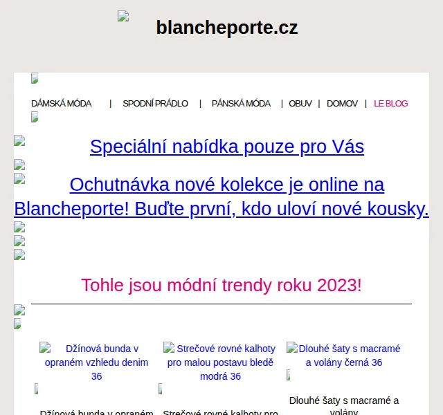 Blancheporte: Objevte trendy jaro/léto 2023 – červen 2026 | Nuslet.cz