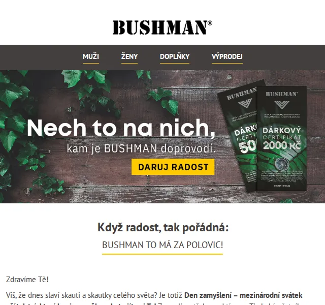 BUSHMAN: Výprodej zimních slev se slevami až 61 % – červen 2026 | Nuslet.cz