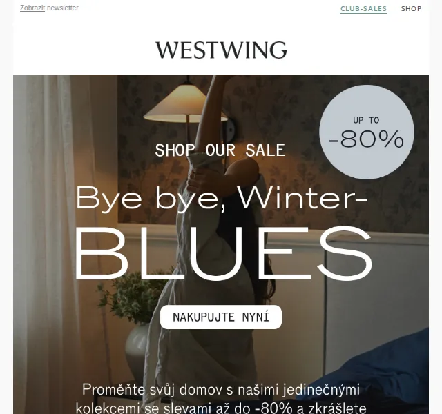 Westwing: Slevy až 80 % – červenec 2026 | Nuslet.cz