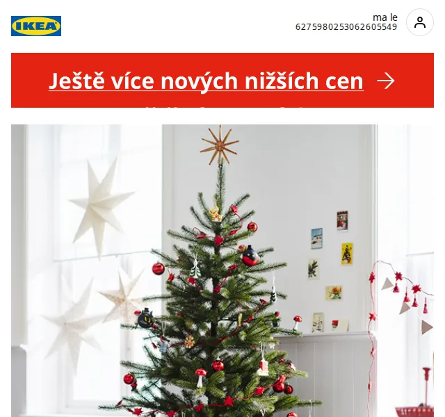Ikea: Vánoční stromky a dekorace se slevou až 20 % – červenec 2026 | Nuslet.cz