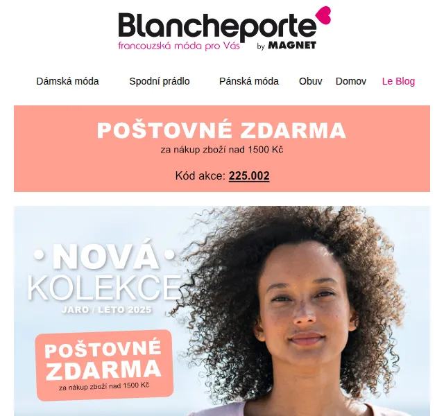 Blancheporte: Nová jarní kolekce 2025 s poštovným zdarma – červenec 2026 | Nuslet.cz
