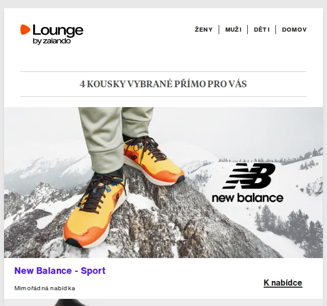 Lounge by Zalando: New Balance, Geox & Reima – červenec 2026 | Nuslet.cz