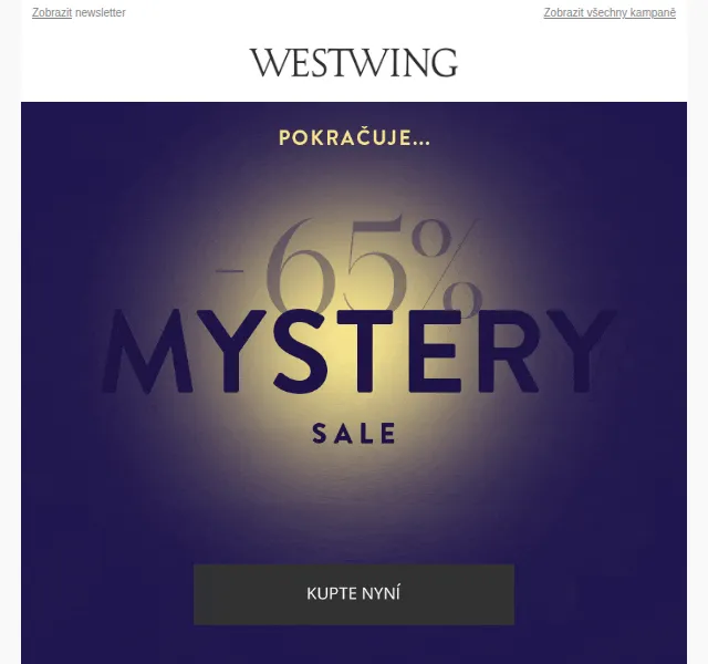 Westwing: Mystery Sale až -85 % – červen 2026 | Nuslet.cz