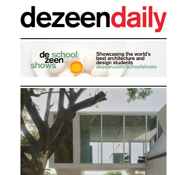 Dezeen Daily: Nová kolekce architektury a designu – červenec 2026 | Nuslet.cz