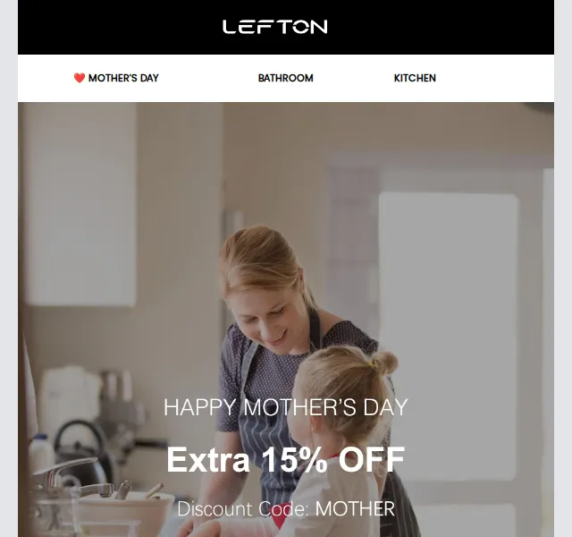 Lefton Sanitary: Extra sleva 15 % na kuchyň a koupelnu – červenec 2026 | Nuslet.cz