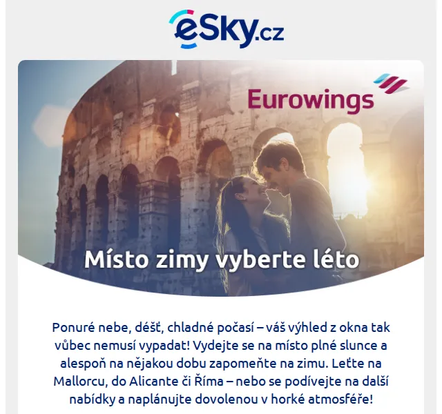 eSky.cz: letenky do Evropy od 1527 Kč – červenec 2026 | Nuslet.cz