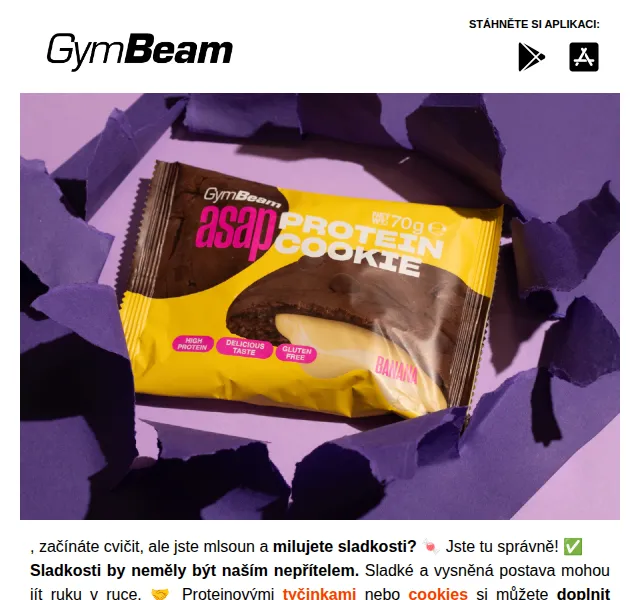 GymBeam: Proteinové tyčinky a nápoje – červen 2026