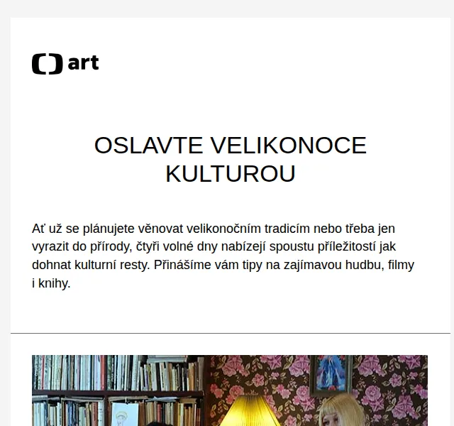 Web ČT art: Velikonoce s kulturou – červen 2026 | Nuslet.cz