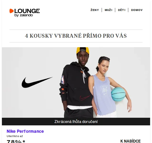 Lounge by Zalando: sleva až 79 % na Nike, Jordan a Karl Kani – červenec 2026 | Nuslet.cz