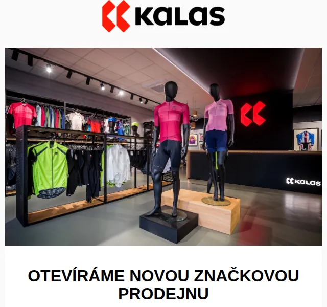 KALAS Sportswear: nová prodejna v Táboře – červen 2026 | Nuslet.cz