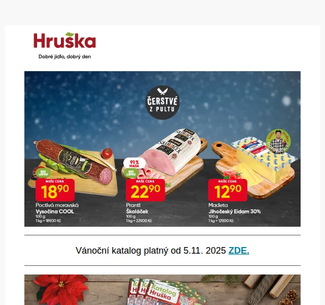 Hruška: Perník 7,90 Kč a vánoční nabídka – červen 2026 | Nuslet.cz