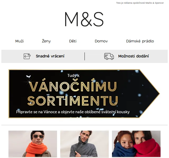 Marks and Spencer: Sleva 20 % na vybrané svršky – červenec 2026 | Nuslet.cz