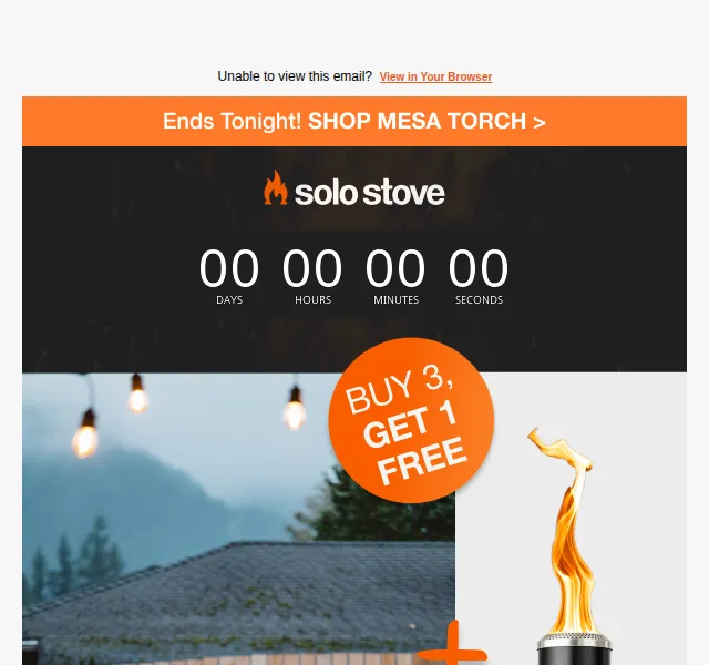 Solo Stove EU: sleva na Mesa Torch – červen 2026 | Nuslet.cz