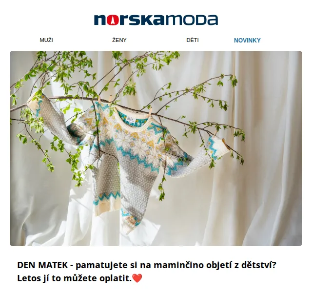 Den matek 2026: Extra sleva 10 % na norské svetry