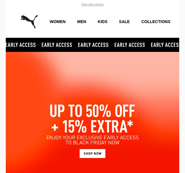 PUMA: Black Friday sleva až 50 % + 15 % navíc – listopad 2023 | Nuslet.cz