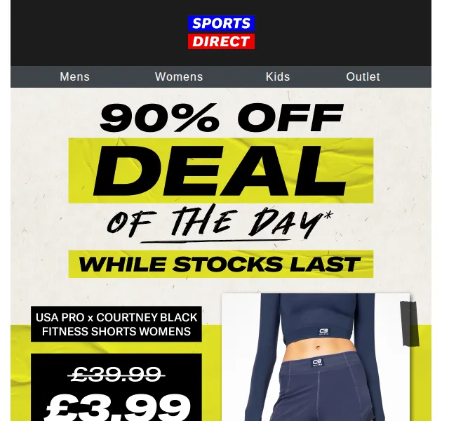 Sportsdirect.com: USA Pro x Courtney Black šortky za 3,99 £ – červen 2026 | Nuslet.cz