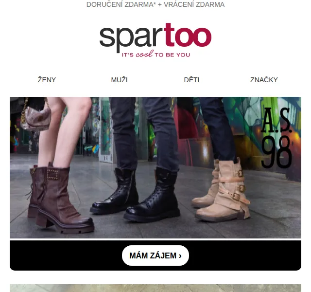 Spartoo.cz: Airstep, Birkenstock, Only – doprava zdarma – duben 2026