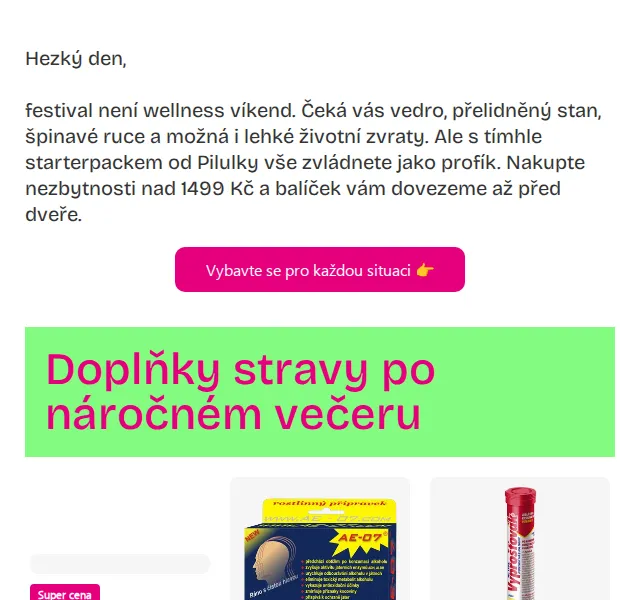Pilulka: Festivalový starterpack – červenec 2026 | Nuslet.cz