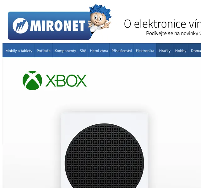 Mironet: Xbox Series S/X herní konzole – červenec 2026 | Nuslet.cz