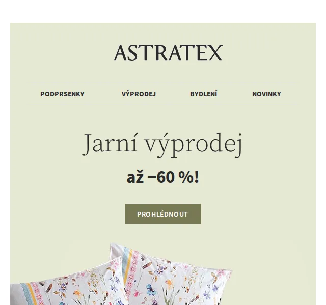 Astratex: Jarní výprodej až -60 % – červen 2026 | Nuslet.cz