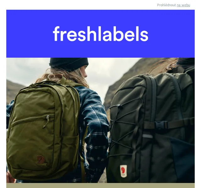 Freshlabels: Batohy Fjällräven a pinqponq od 990 Kč – červenec 2026 | Nuslet.cz