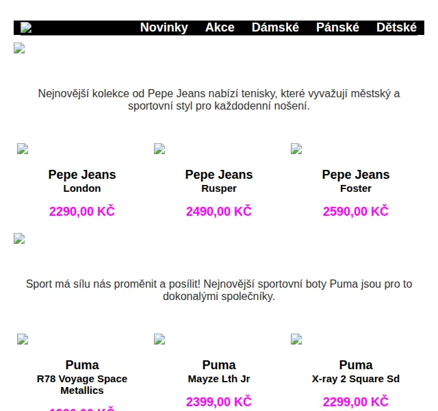 Office Shoes: Pepe Jeans, Puma, New Balance – červenec 2026 | Nuslet.cz