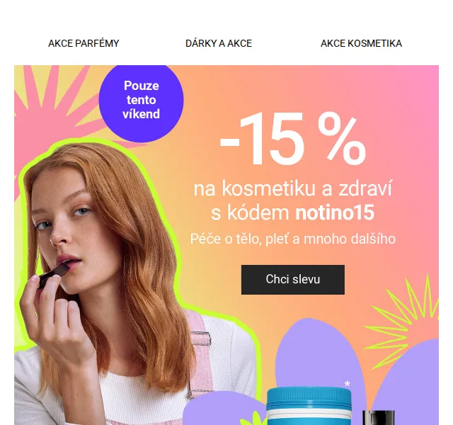 Notino: 15% sleva na kosmetiku + dárky – červenec 2026 | Nuslet.cz