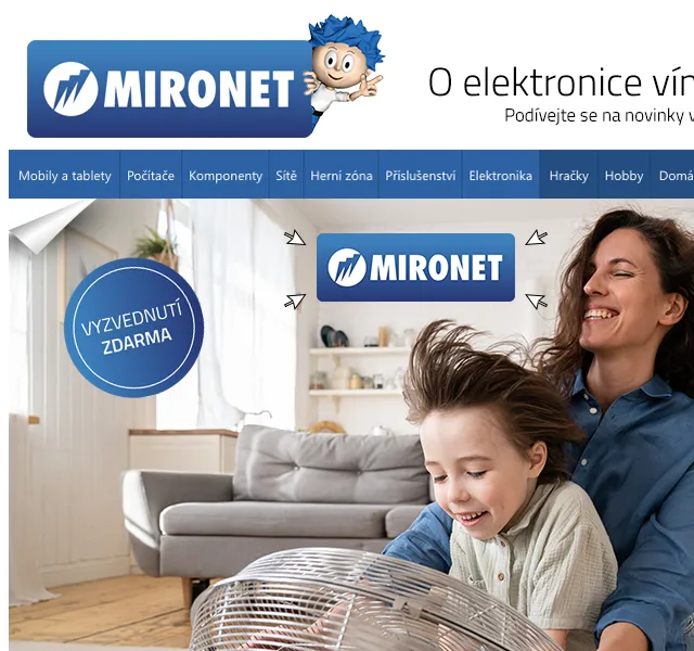 Mironet: ventilátory a klimatizace – červen 2026 | Nuslet.cz