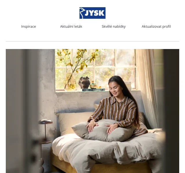 JYSK: až 70 % na postel a ložnici – srpen 2026