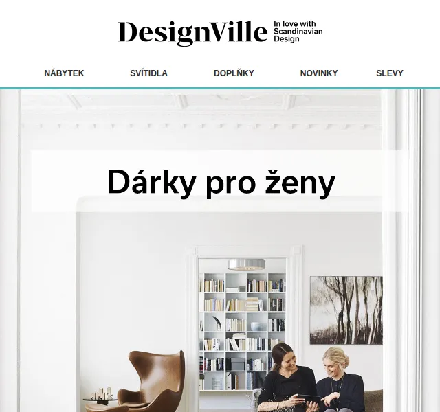DesignVille: Dárky pro ženy – skandinávský design – červen 2026 | Nuslet.cz