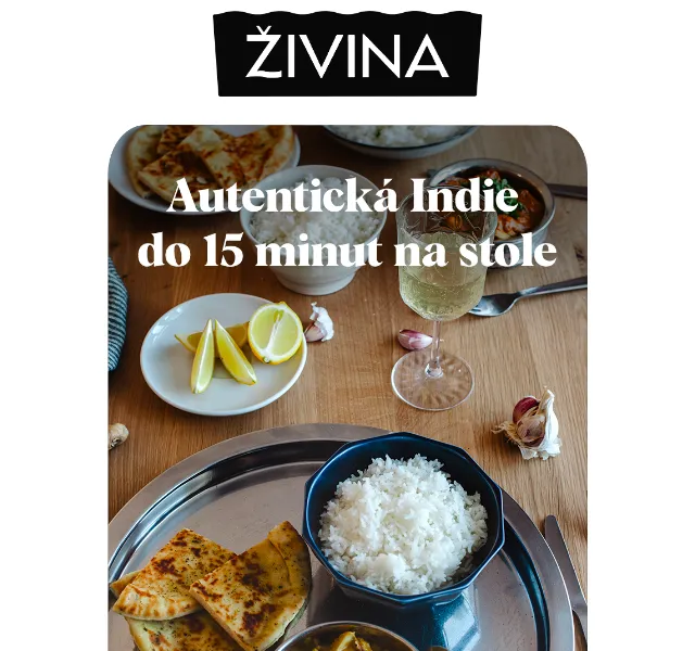 Živina: Indické kari omáčky od 99 Kč – červenec 2026 | Nuslet.cz