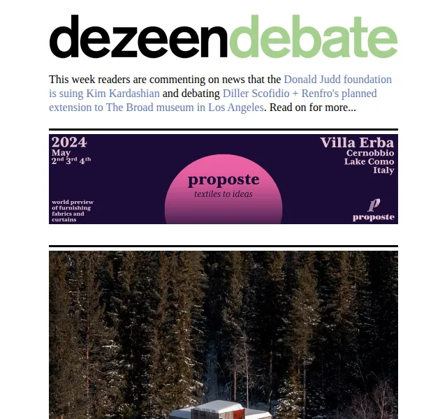 Dezeen Daily: Debata o architektuře – červenec 2026 | Nuslet.cz