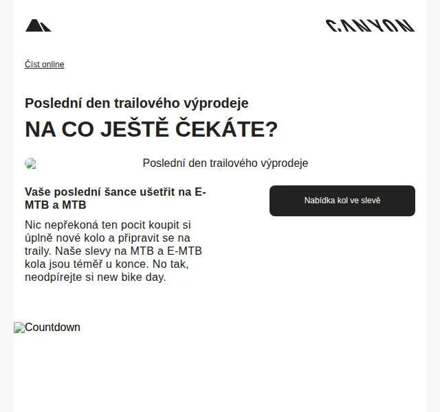 Canyon Bicycles: Kola a vybavení ve slevě až 30 % – červen 2026 | Nuslet.cz