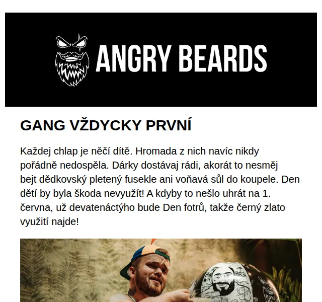 Angrybeards: den dětí a dárky pro chlapy – červen 2026 | Nuslet.cz