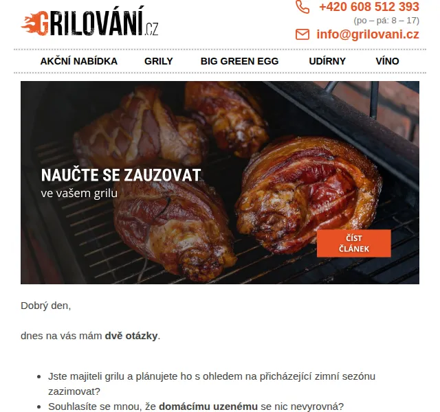 Grilování.cz - Tomáš Dytrych: Zauzování v grilu – červenec 2026 | Nuslet.cz