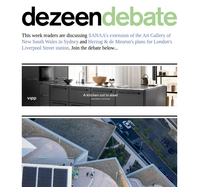 Dezeen Daily: Slevy na architekturu a design – červen 2026 | Nuslet.cz