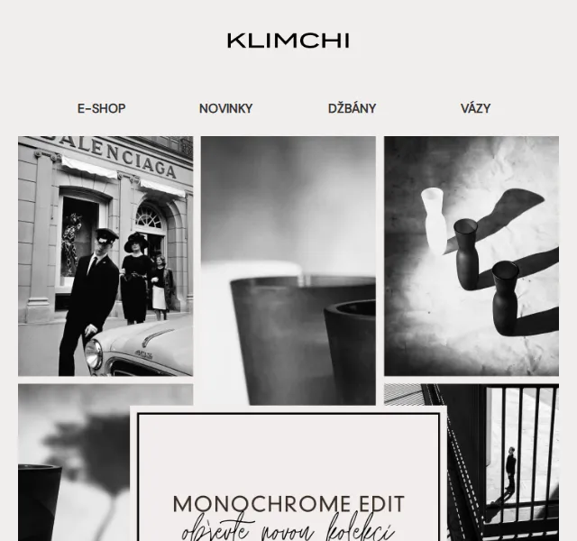KLIMCHI: Nová monochrome kolekce ručně foukaného skla – červen 2026 | Nuslet.cz