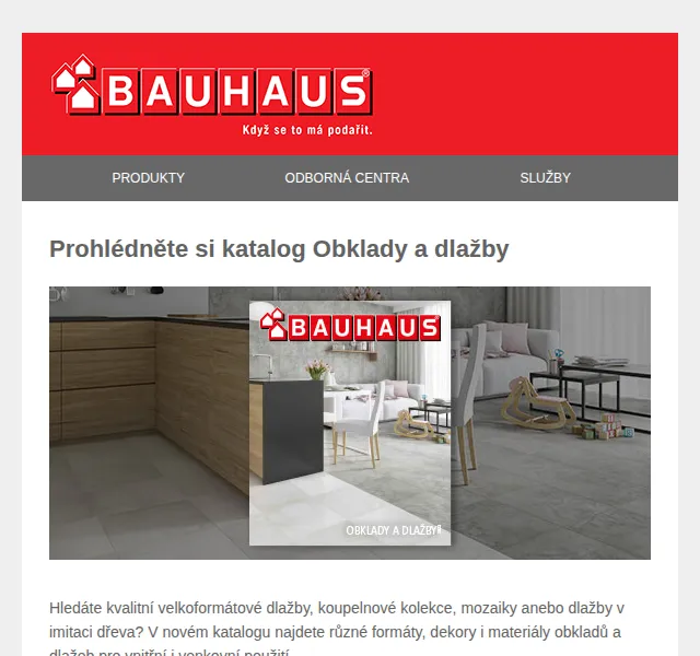 BAUHAUS: Nový katalog obkladů a dlažeb – červen 2026 | Nuslet.cz