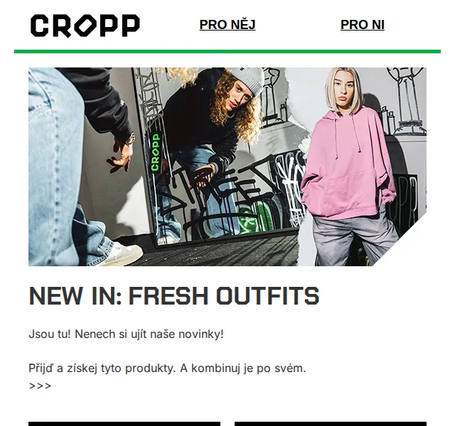 Cropp new in: Fresh outfits a výprodej – červen 2026 | Nuslet.cz