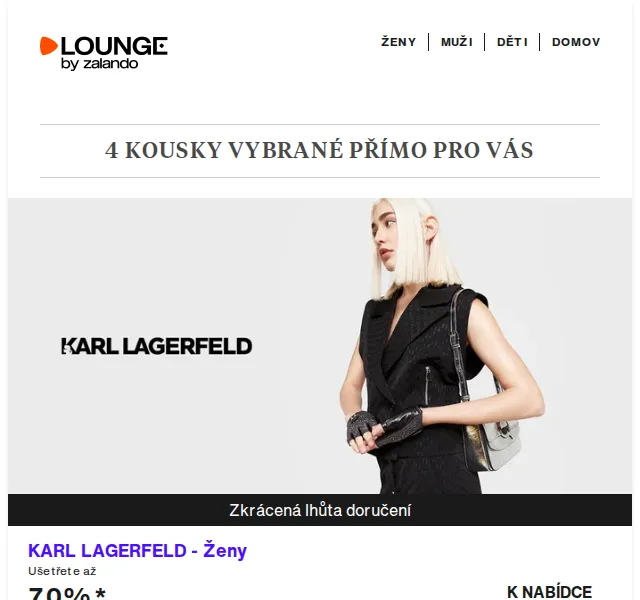 Lounge by Zalando: KARL LAGERFELD, ECCO a Superdry – sleva až 75 % – červenec 2026 | Nuslet.cz