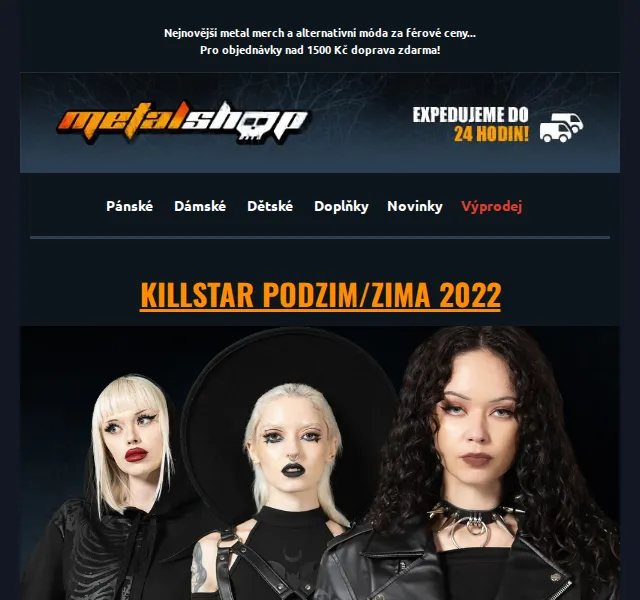 METALSHOP: Kolekce Killstar a novinky – červenec 2026 | Nuslet.cz