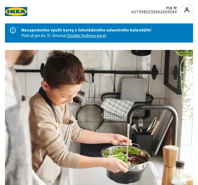 Ikea: Kuchyně až 10 000 Kč cashback – duben 2026