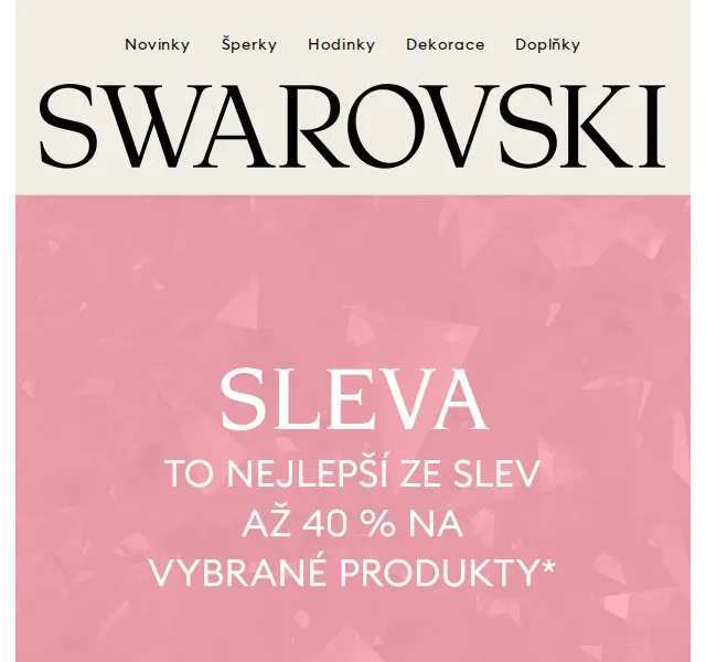 Swarovski: Křišťálové šperky ve slevě – červen 2026 | Nuslet.cz
