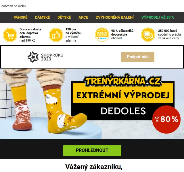 Lukáš z Trenýrkárna.cz: Výprodej Dedoles až 80 % – červenec 2026 | Nuslet.cz