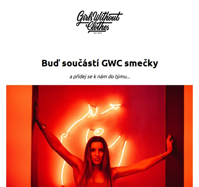 Girls Without Clothes: nábor do týmu – červen 2026 | Nuslet.cz