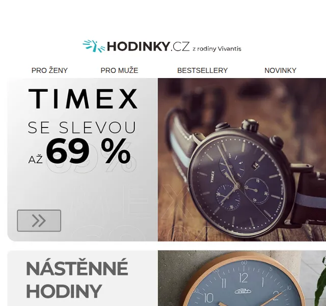 Hodinky.cz: TIMEX se slevou až 69 % – březen 2026 | Nuslet.cz