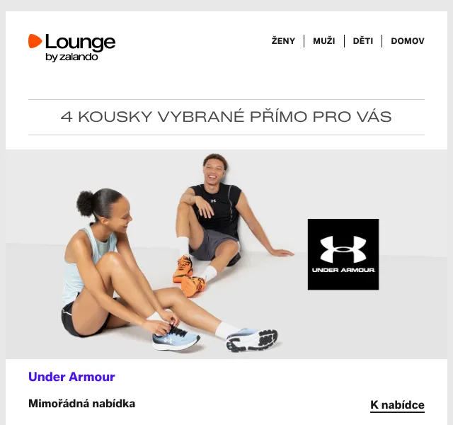 Lounge by Zalando: Under Armour, Guess, Crocs – až 80 % | Červen 2026